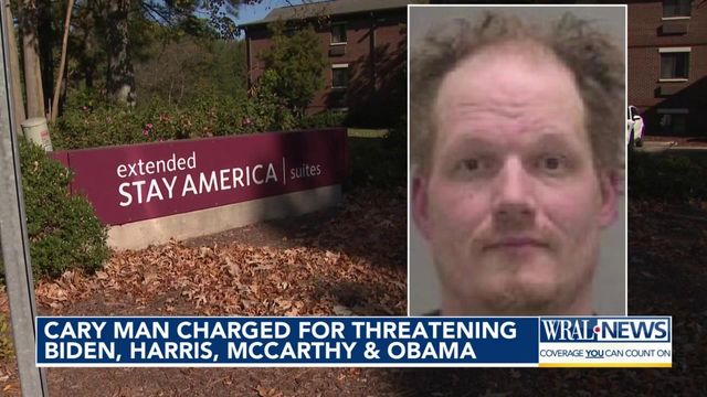 Cary man charged for threatening Biden, Harris, McCarthy and Obama
