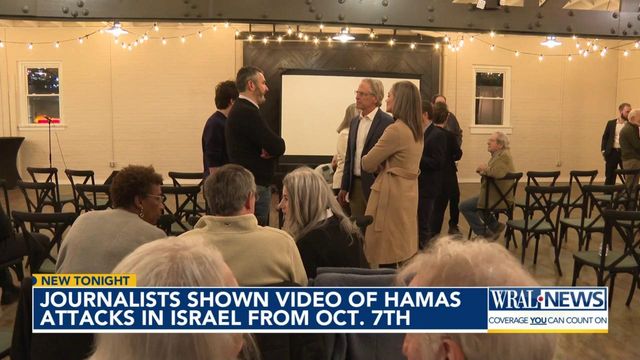 Journalists shown video of Hamas attacks in Israel from Oct. 7