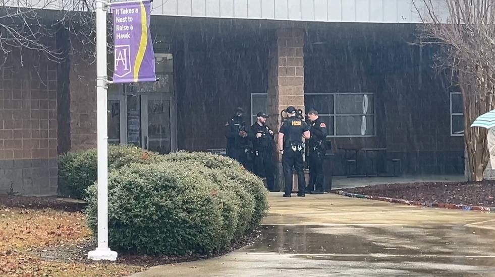 Code red lockdown lifted at Hilburn Academy