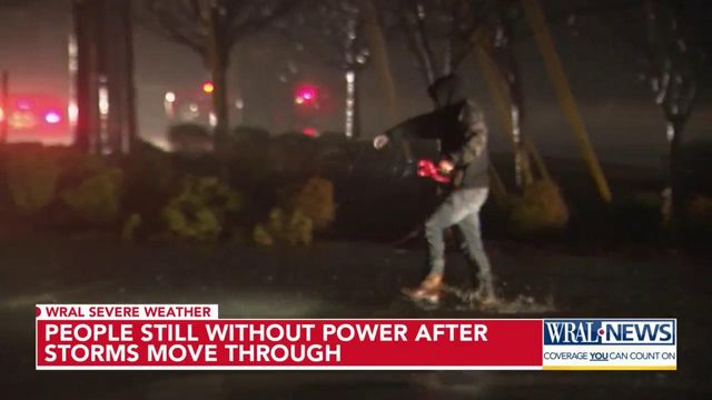 People still without power after storms moved through