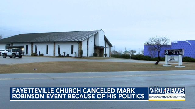 Fayetteville church canceled Mark Robinson event because of his politics 