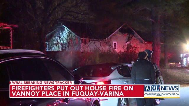 Firefighters put out house fire on Vannoy Place in Fuquay-Varina
