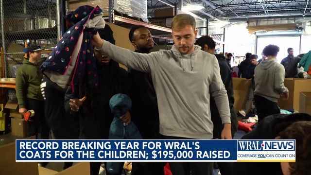 Record-breaking year for WRAL's Coats for the Children: $195,000 raised