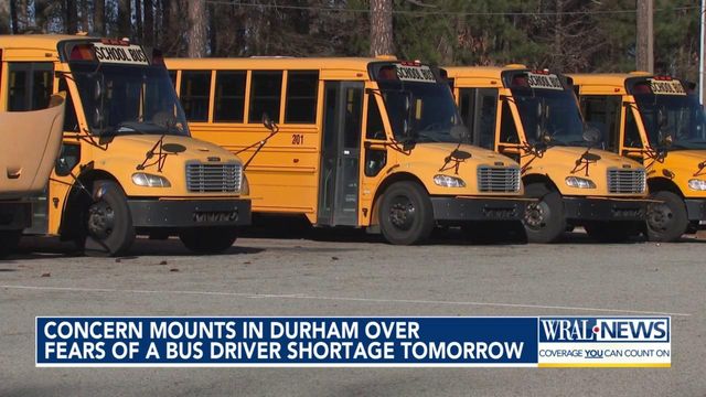 Concerns mount in Durham over fears of bus driver shortage on Thursday