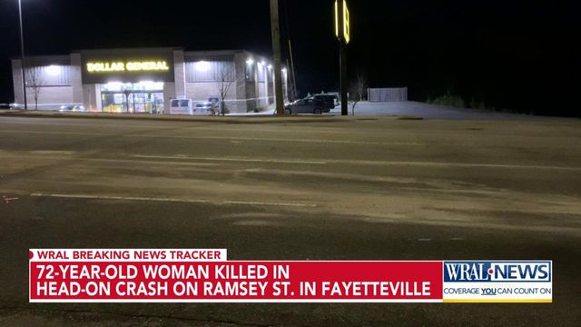 72-year-old woman killed in head-on crash in Fayetteville