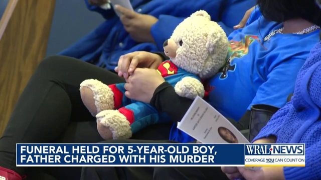 Funeral held for 5-year-old boy, father charged with his murder 