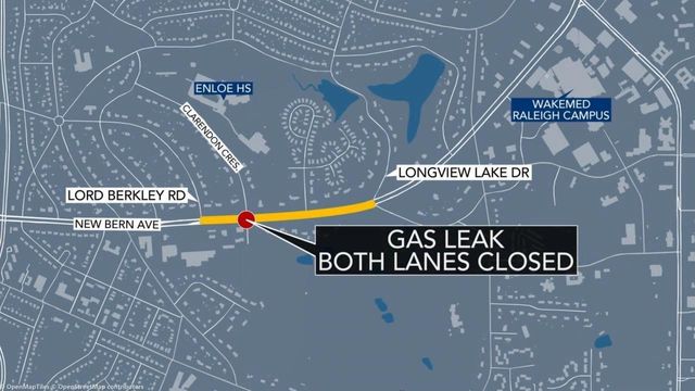 New Bern Ave. reopens after gas leak