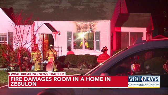 Fire damages room in Zebulon home