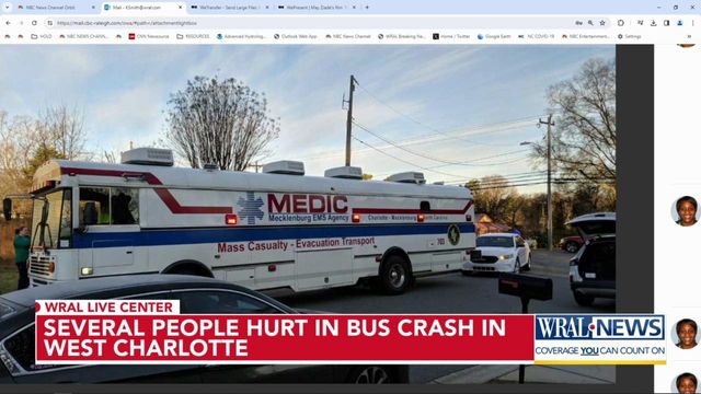 Multiple students injured in bus crash in Charlotte