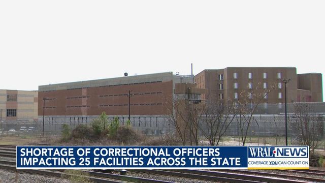 Shortage of correctional officers impacting 25 facilities across NC