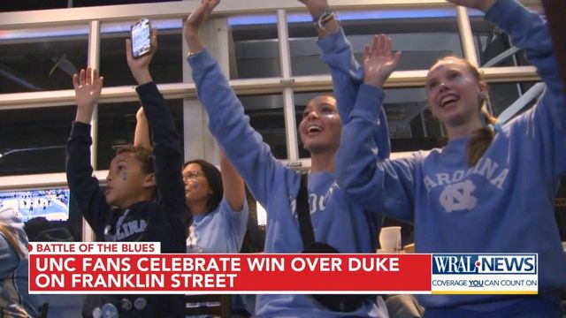 UNC fans celebrate first win over Duke since 2022, while Duke faithful look for answers