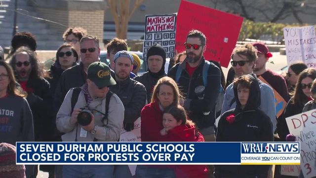 7 schools closed Monday as Durham Association of Educators holds 'Day of Protest' over pay dispute