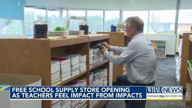 Free school supply store opening ot ease impact of inflation on teachers