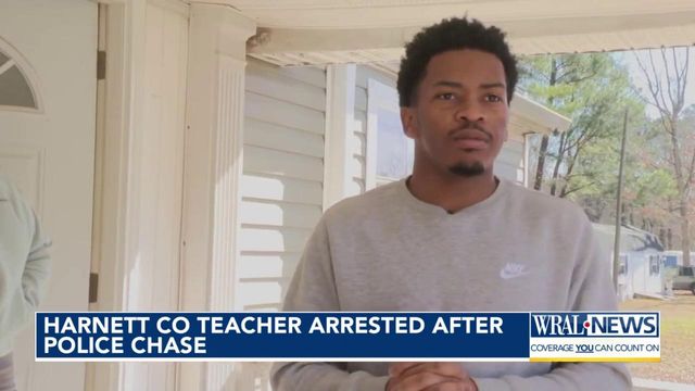 Harnett County teacher arrested after police chase