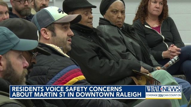 Residents voice safety concenrs about Martin Street in downtown Raleigh