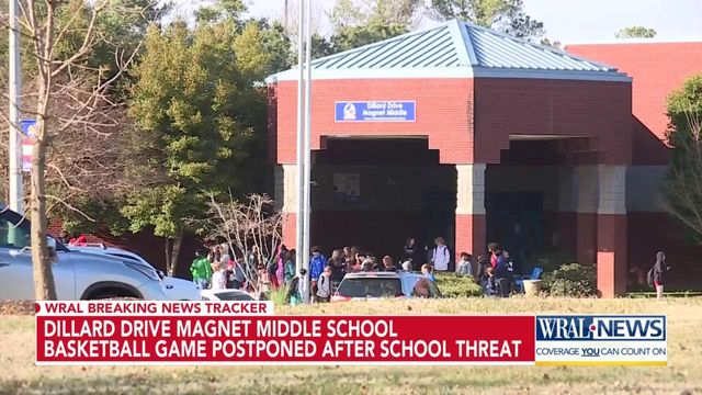 Dillard Drive Magnet middle school basketball game postponed after school threat 