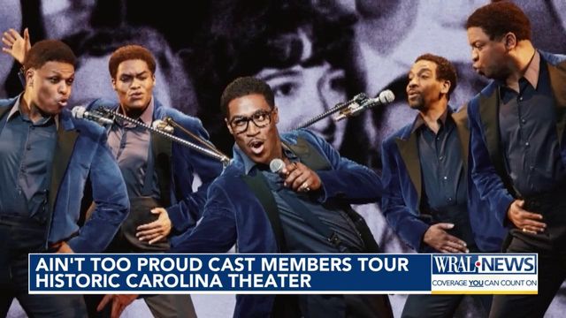 Ain't Too Proud cast members tour historic Carolina Theater  