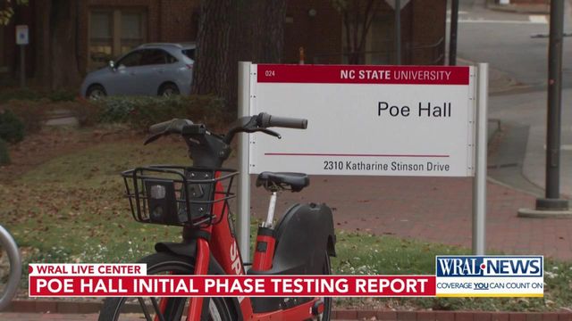 Initial testing report shows PBCs in Poe Hall even with HVAC off 