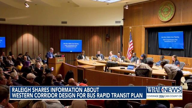 Raleigh shares information about Western corridor design for Bus Rapid Transit plan  