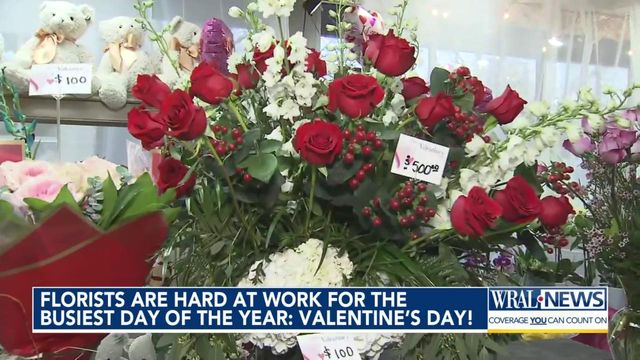 Florists are hard at work for the busiest day of the year: Valentine's Day 
