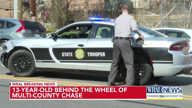 13-year-old behind the wheel of car involved in multi-county chase