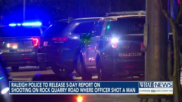 Raleigh police to release 5-day report after officer shot armed man on Rock Quarry Road
