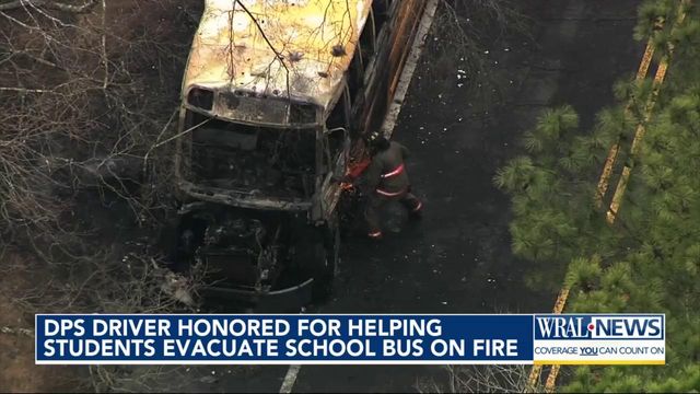 Durham salutes school bus driver who saved kids from fire