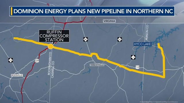 Dominion Energy plans new pipeline in northern NC