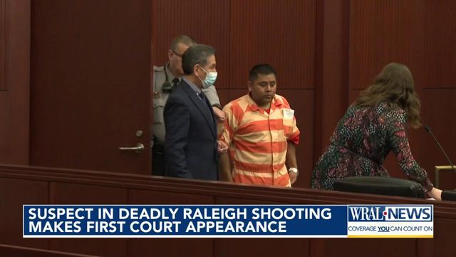 Suspect in deadly Raleigh shooting makes first court appearance