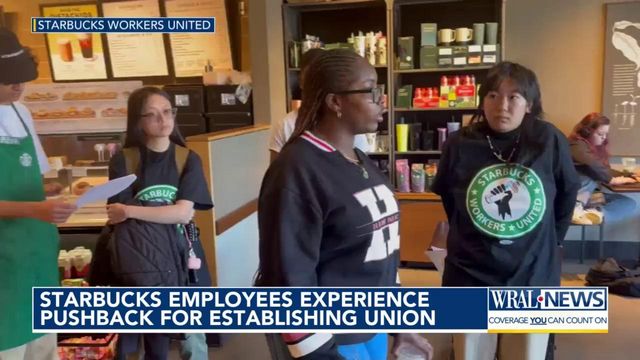 Starbucks employees experience pushback for starting union in Durham