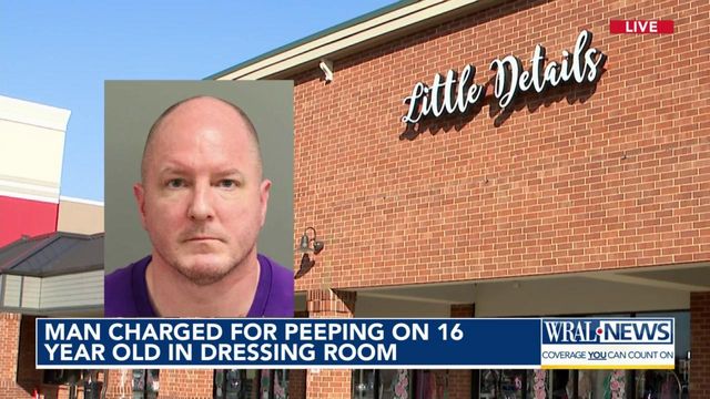 Man charged for peeping on 16-year-old in dressing room