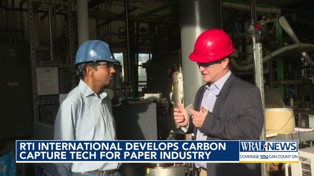 RTI International is testing a carbon capture tech in the making of paper