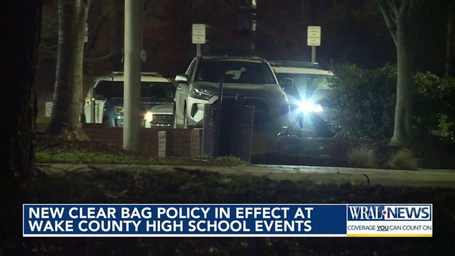 New clear bag policy in effect at Wake County High School events