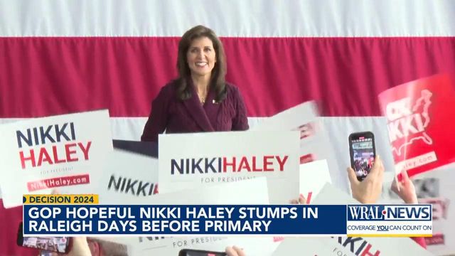 GOP hopeful Nikki Haley stumps in Raleigh days before primary 