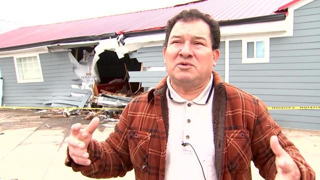 Algeria is a pastor in Gaston County. On Saturday, a truck crashed into his church on Highway 321.