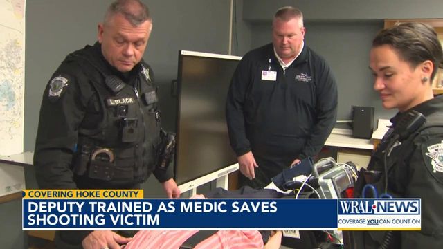 Deputy trained as Medic saves shooting victim 