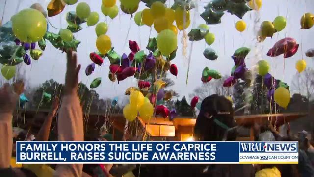 Family honors life of Caprice Burrell, raises suicide awareness