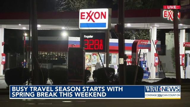 Gas prices increasing ahead of Spring Break travel