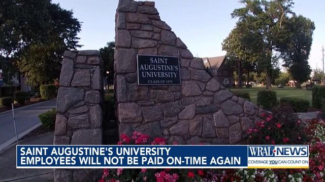 Saint Augustine's University employees will not be paid on-time again   