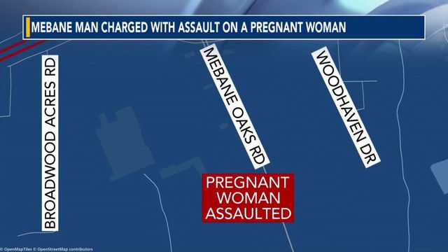Mebane man arrested, charged with assaulting pregnant woman