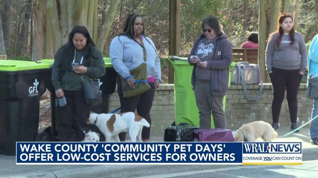 Wake County Community Pet Days offer low cost services for owners
