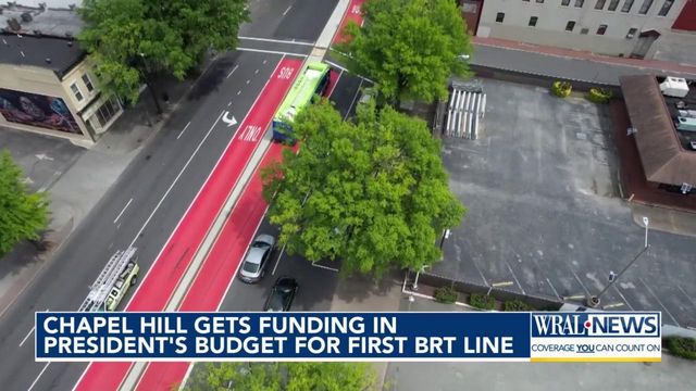 Chapel Hill gets funding in President Biden's propoposed budget for first BRT line
