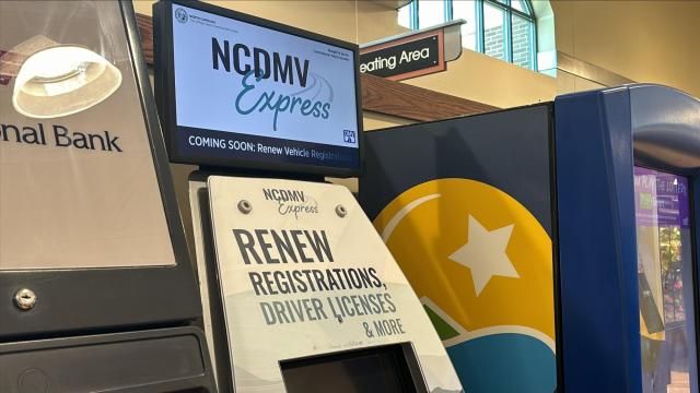 DMV kiosk in the grocery store