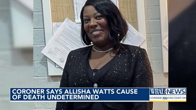 Coroner says Allisha Watts' cause of death is 'undetermined'