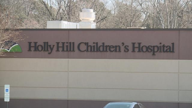 The exterior of Holly Hill Children's Hospital in Raleigh.