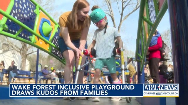 Wake Forest opens 1.5 million dollar inclusive playground 