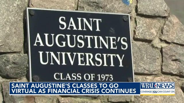 Saint Augustine's classes to go virtual as financial crisis continues