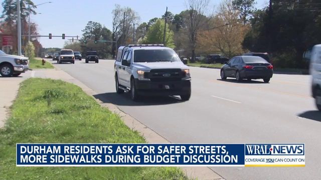 Durham residents ask for safer streets, more sidewalks during budget discussion