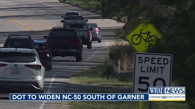 DOT to widen NC-50 South of Garner  
