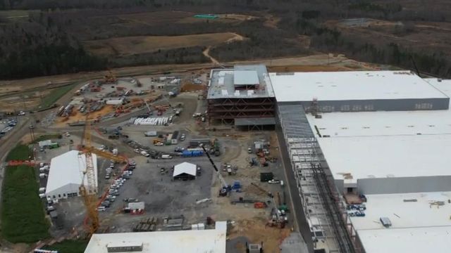 Wolfspeed hits construction milestone on $5 billion, 400-plus acre facility